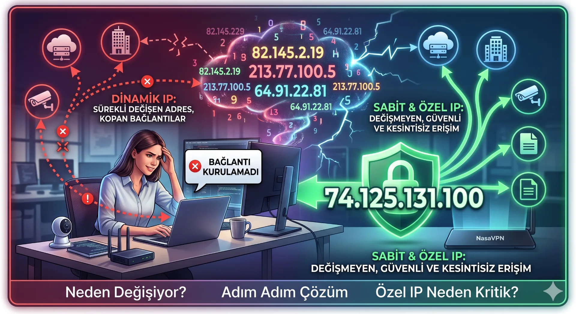 IP'm Neden Sürekli Değişiyor ve Statik IP Bunu Nasıl Çözer