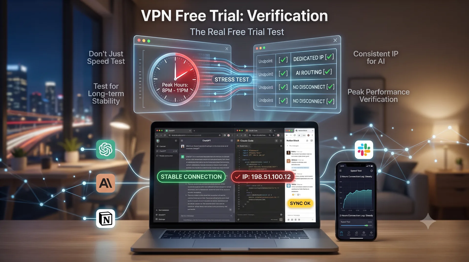 VPN免费试用怎么选？3种模式利弊对比+AI场景4件必测清单