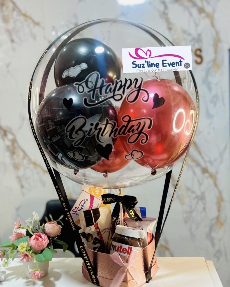Box au ballon transparent