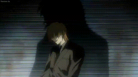 KIRA ANIME LAUGH meme template blank