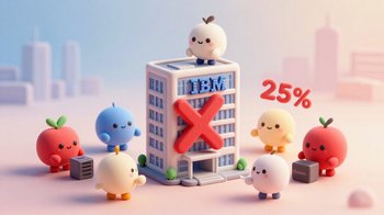 IBM's stock plummets 25% due to shift in enterprise spending towards AI hardware