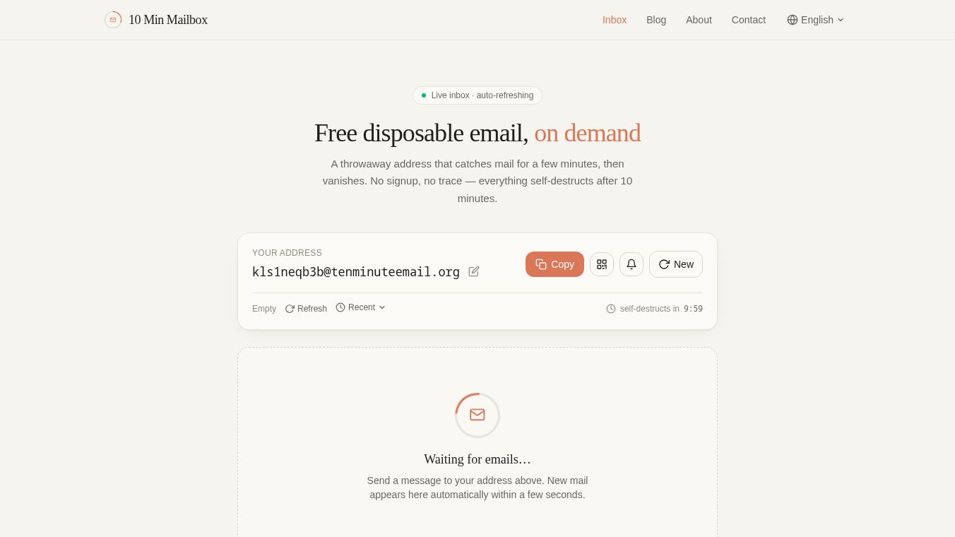 10 Min Mailbox