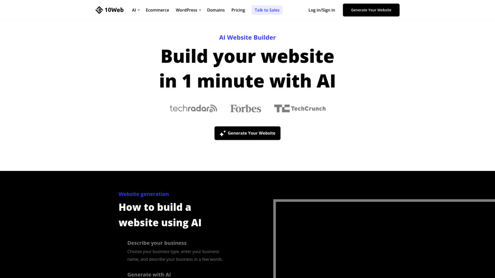 10Web AI Website Builder