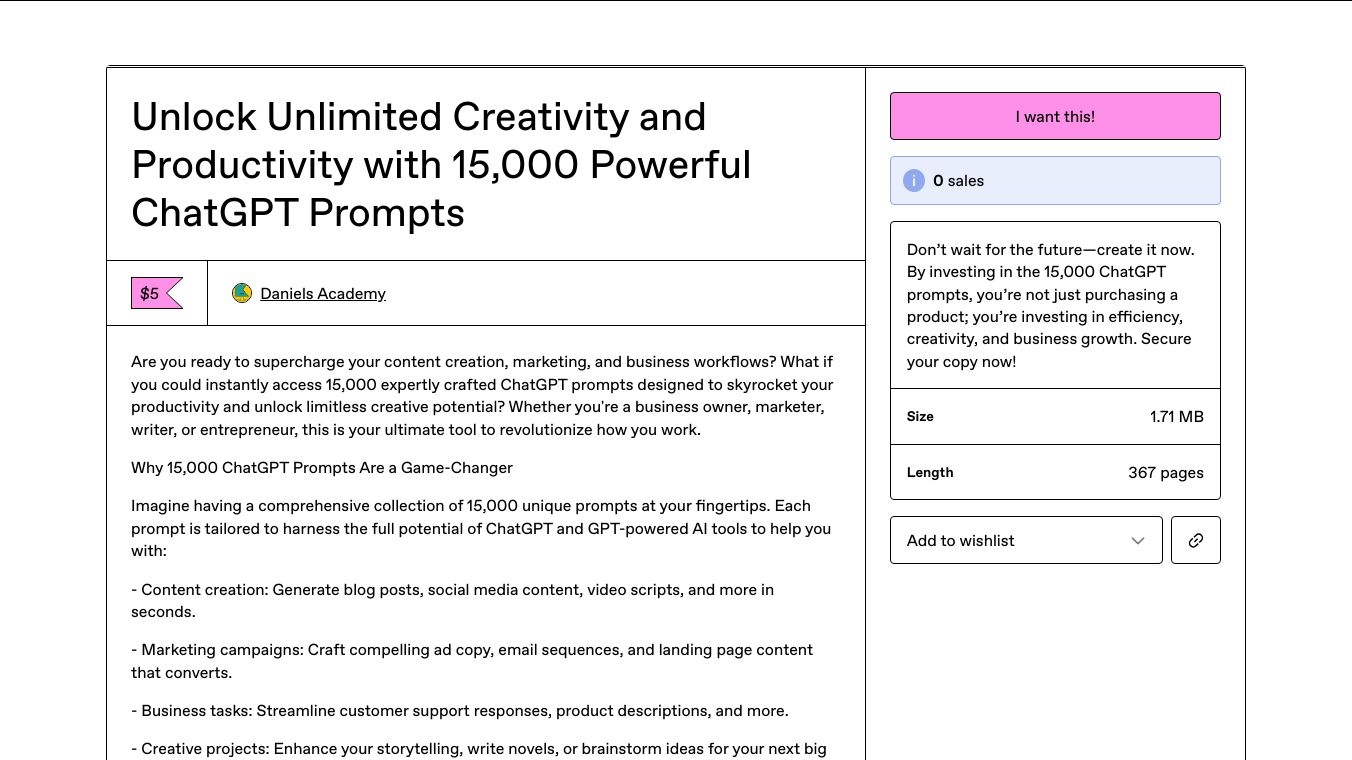 15,000 Powerful ChatGPT Prompts