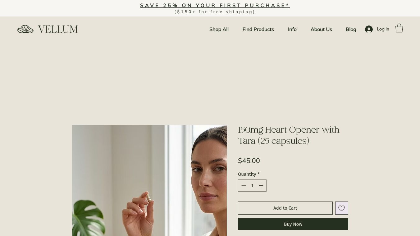150mg Heart Opener with Tara