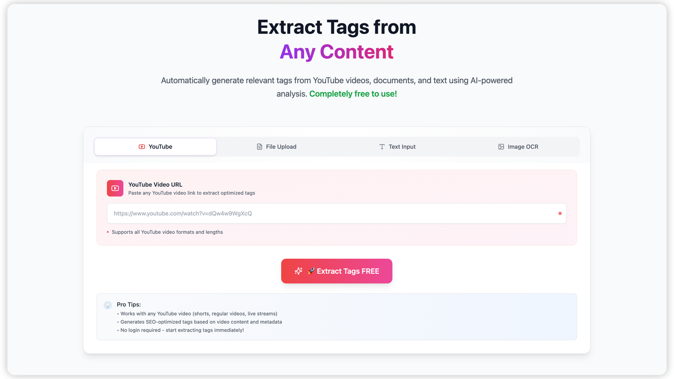 Tag Extractor By Ai