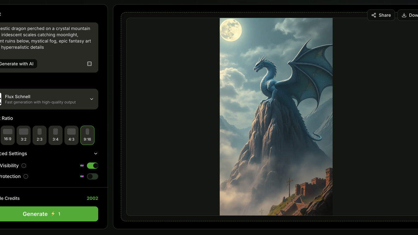 Image2Prompt - Free AI-powered tool for image analysis and AI image generation