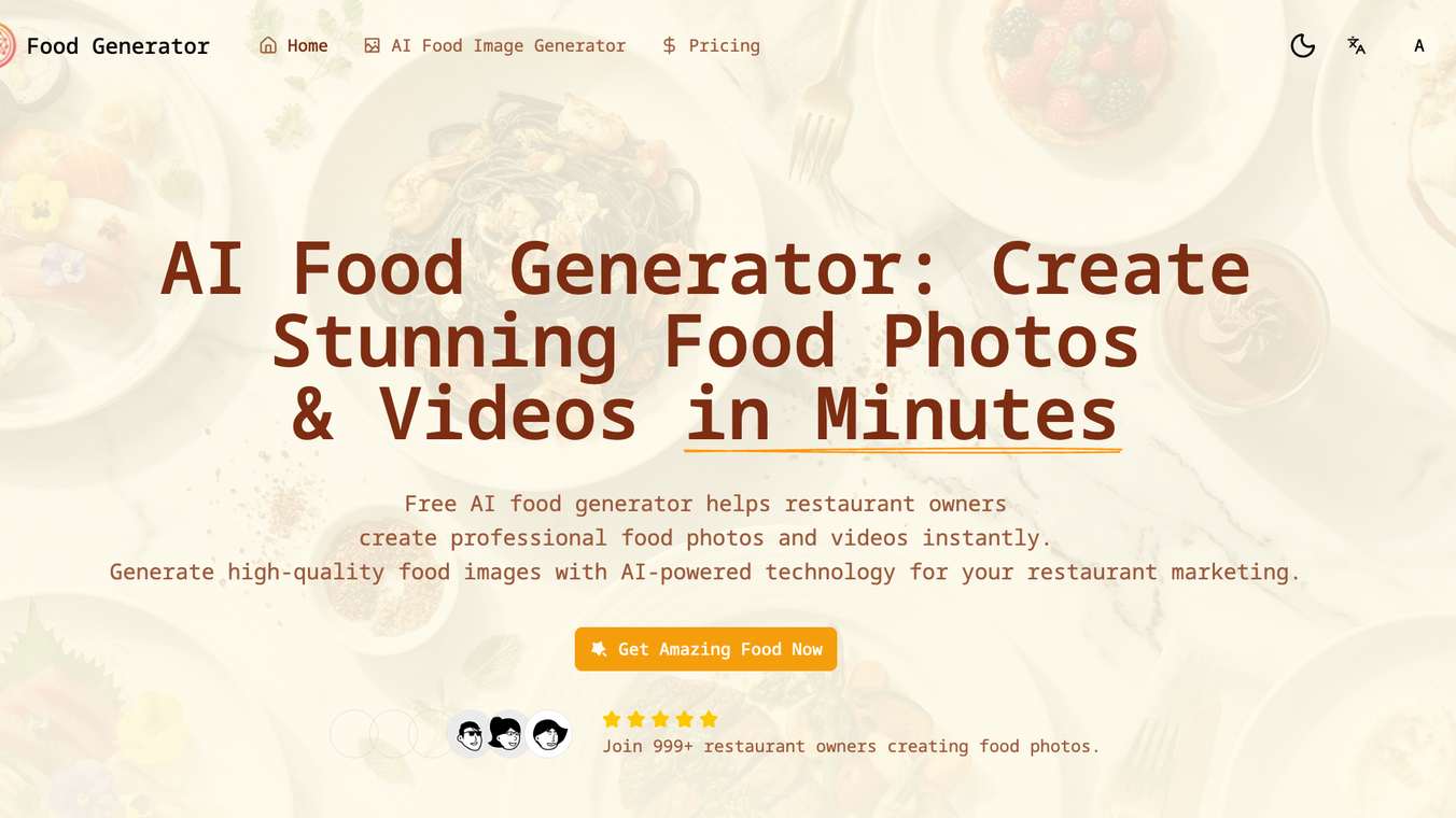 AI Food Generator