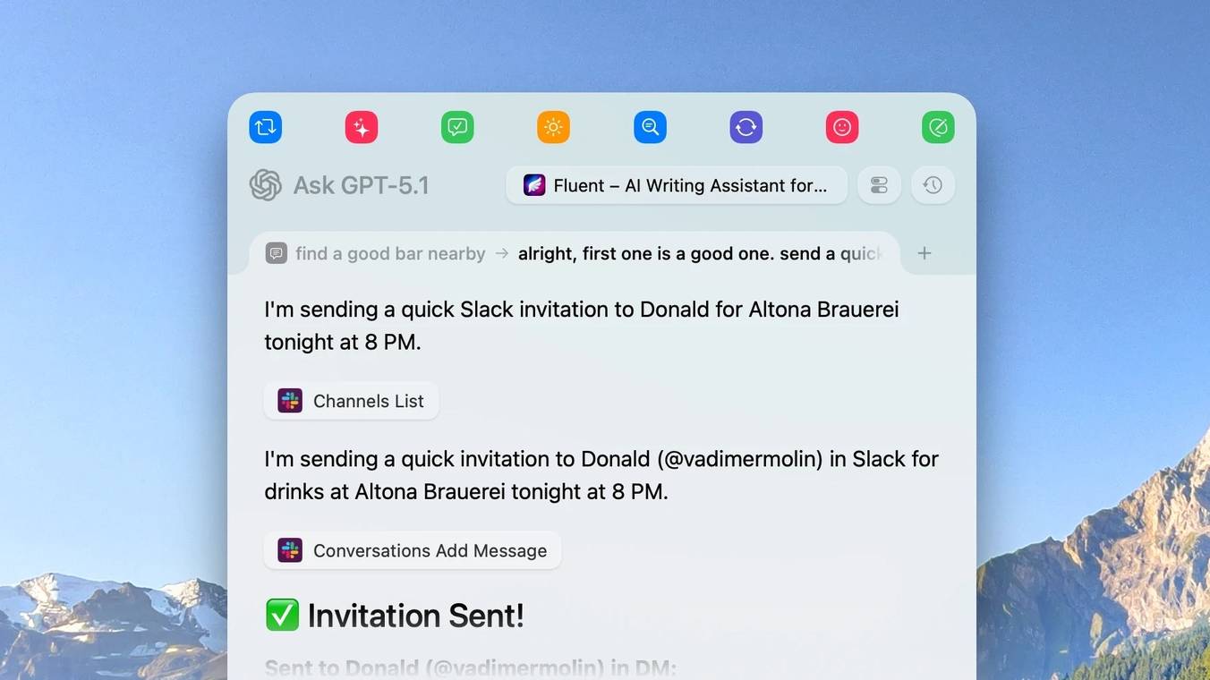Fluent – AI Assistant for Mac