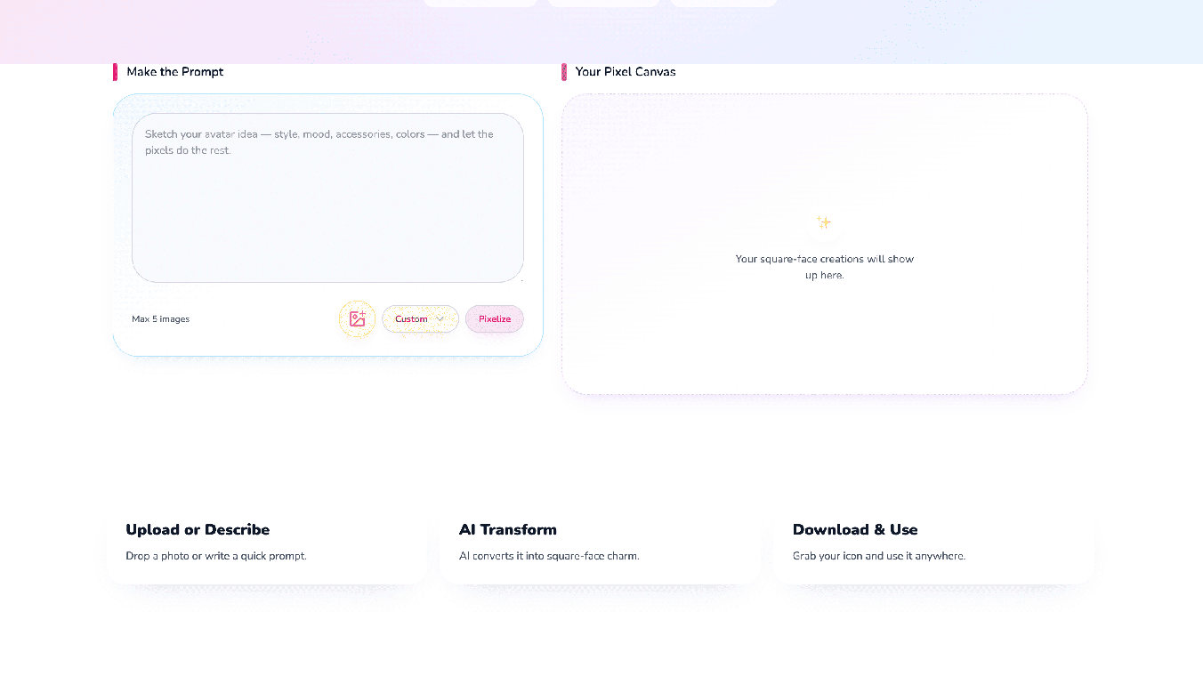 Square Face Generator
