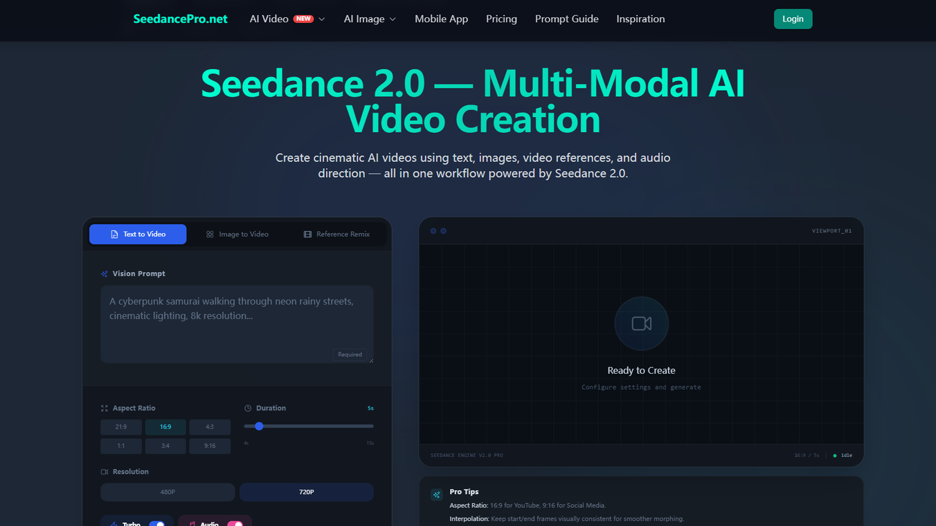 Seedance 2.0 AI  Video Generator