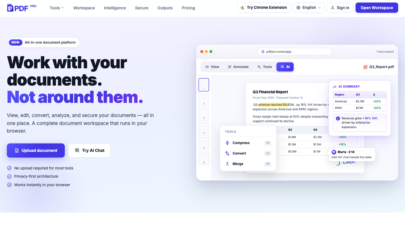 PDF Pro — Private PDF Tools