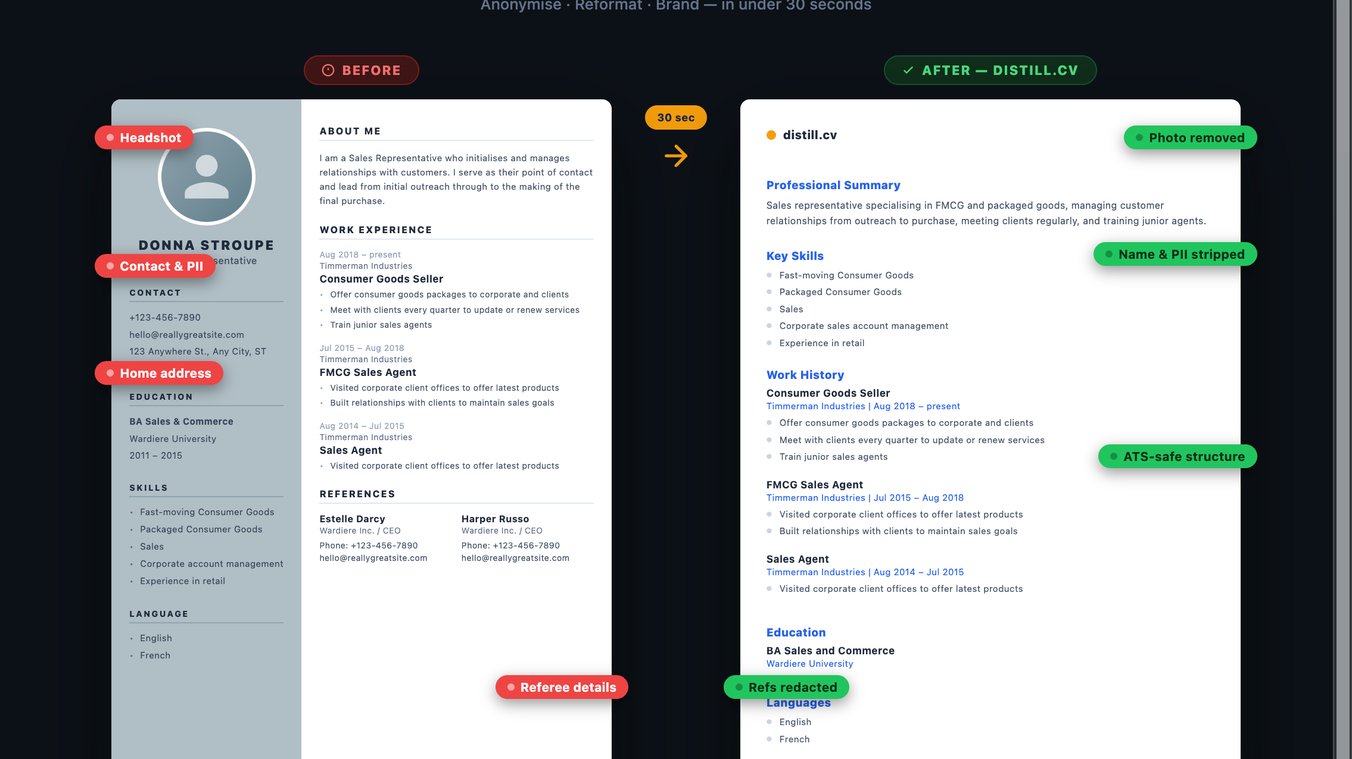 Distill.cv