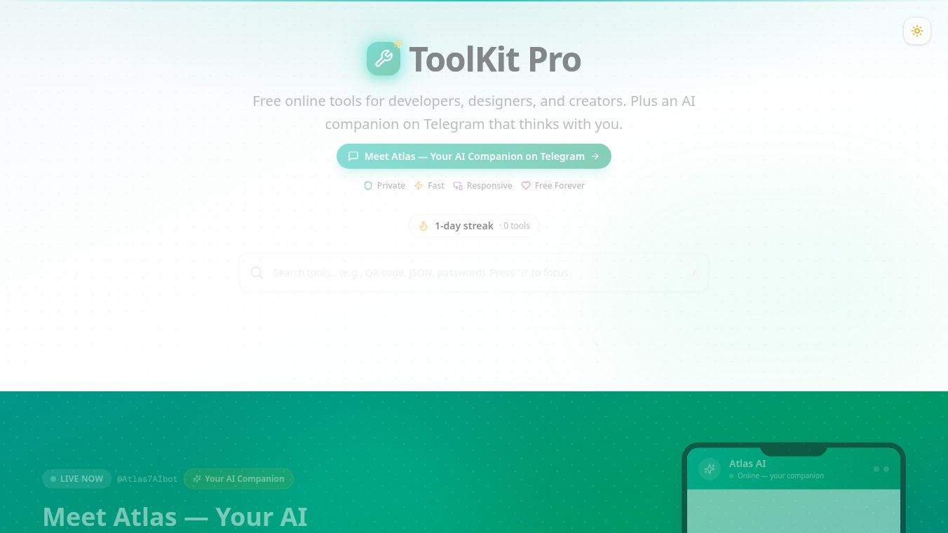 25+ Free Online Tools + AI Assistant