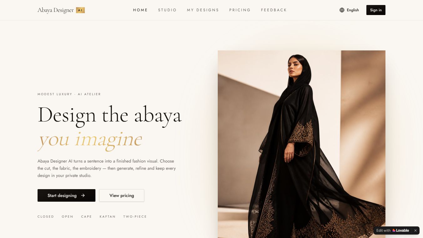 Abaya Designer AI
