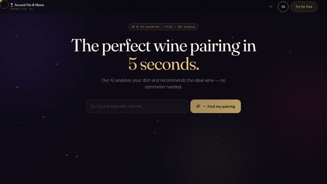 Accord Vin & Menu