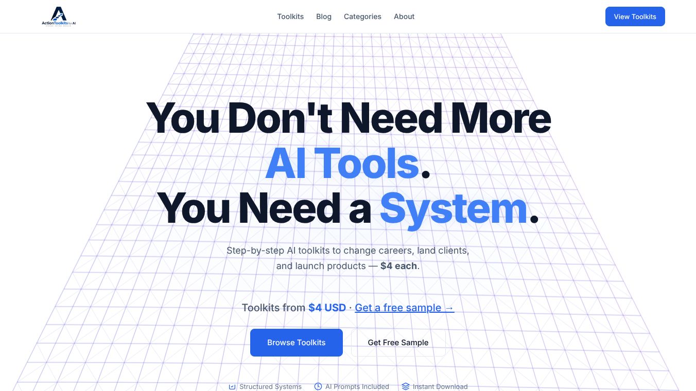 Action Toolkits for AI