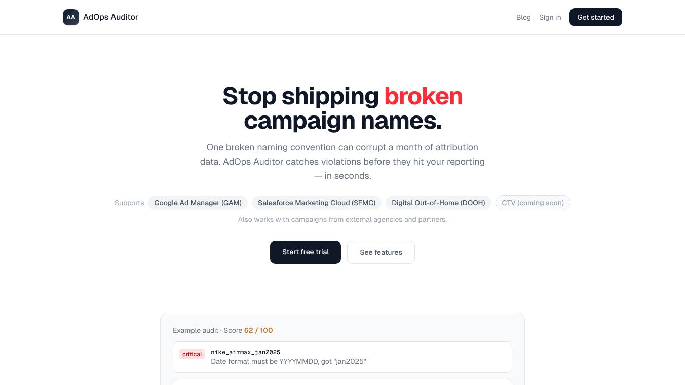 AdOps Auditor