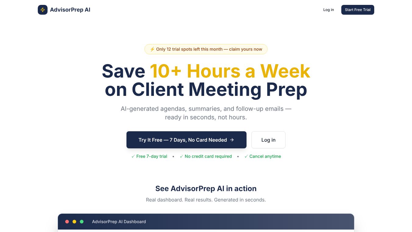 AdvisorPrep AI