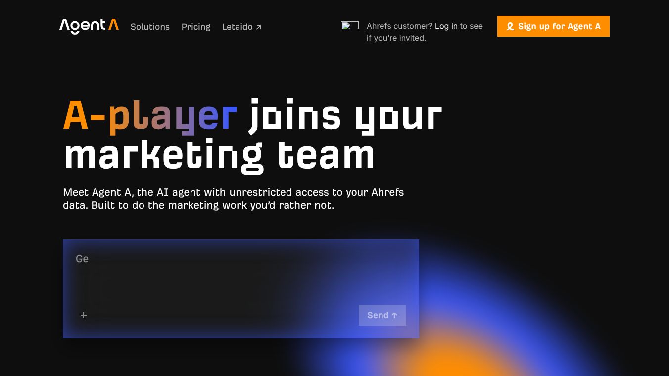 Agent A by Ahrefs