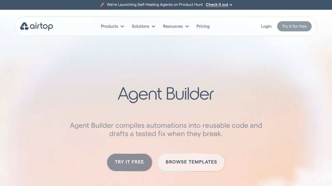 Agent Builder by Airtop