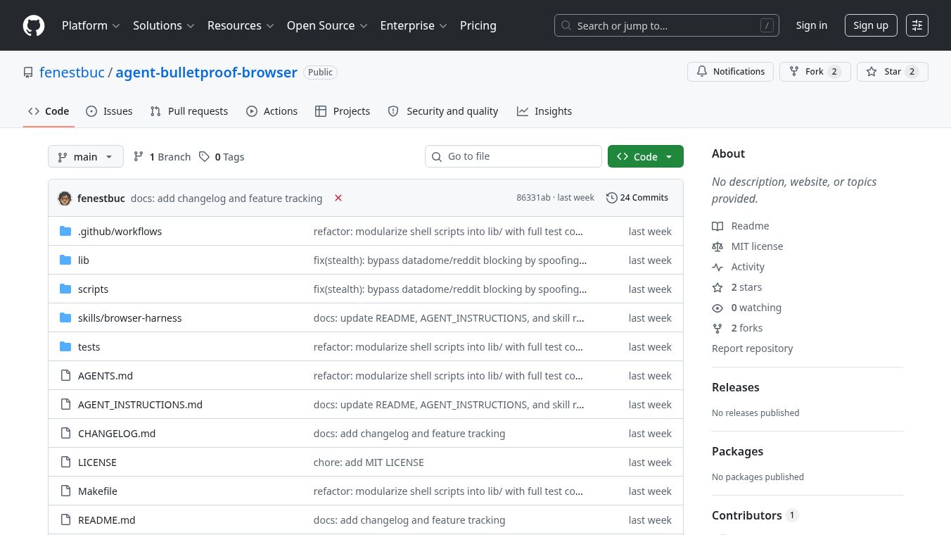Agent Bulletproof Browser