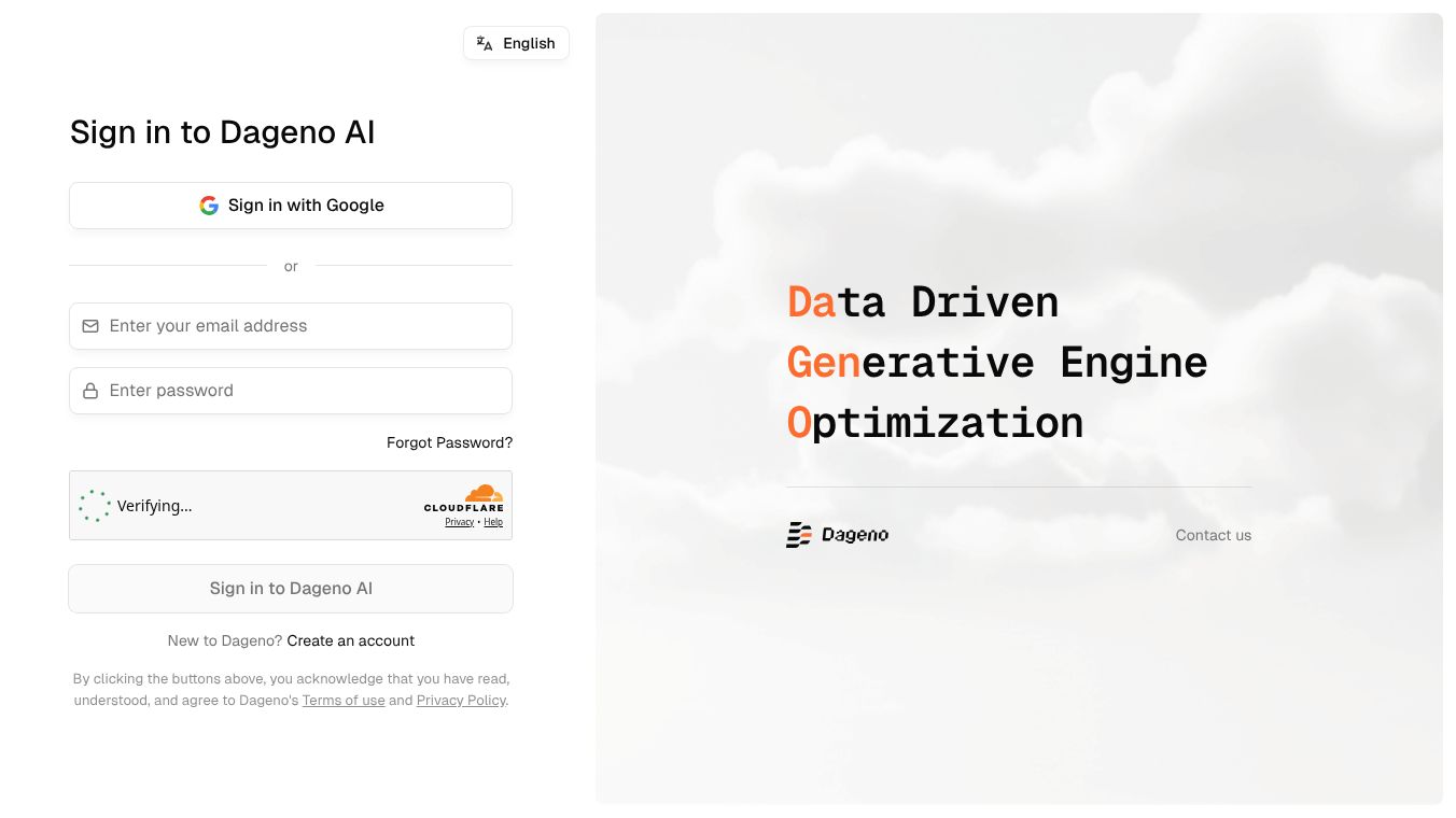 Agent-Powered GEO by Dageno