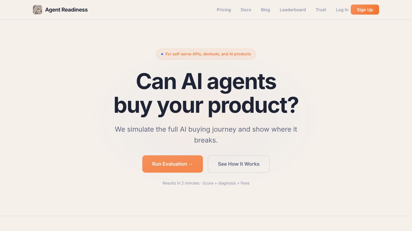 Agent Readiness Platform
