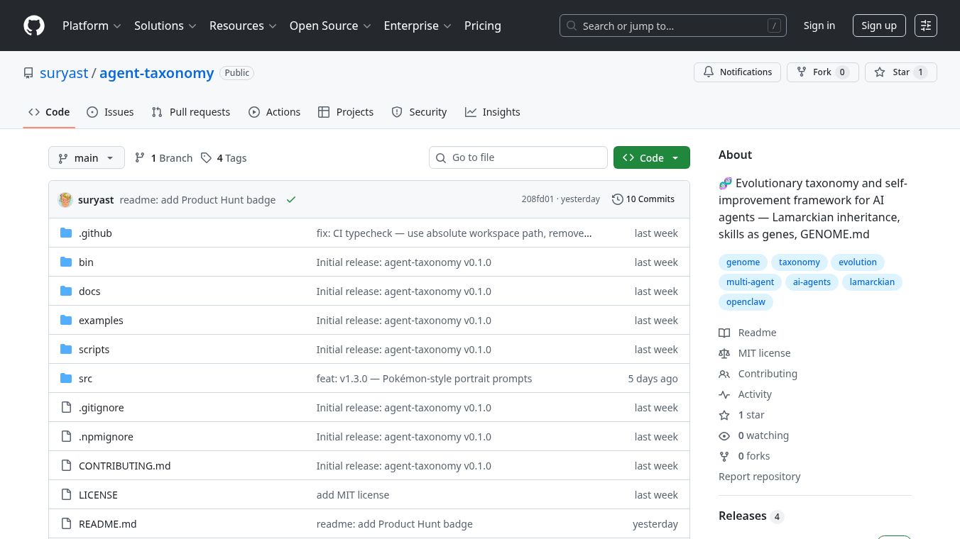 Agent Taxonomy – Pokédex for AI Agent