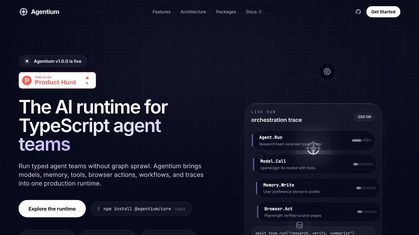 Agentium - AI Agent Runtime