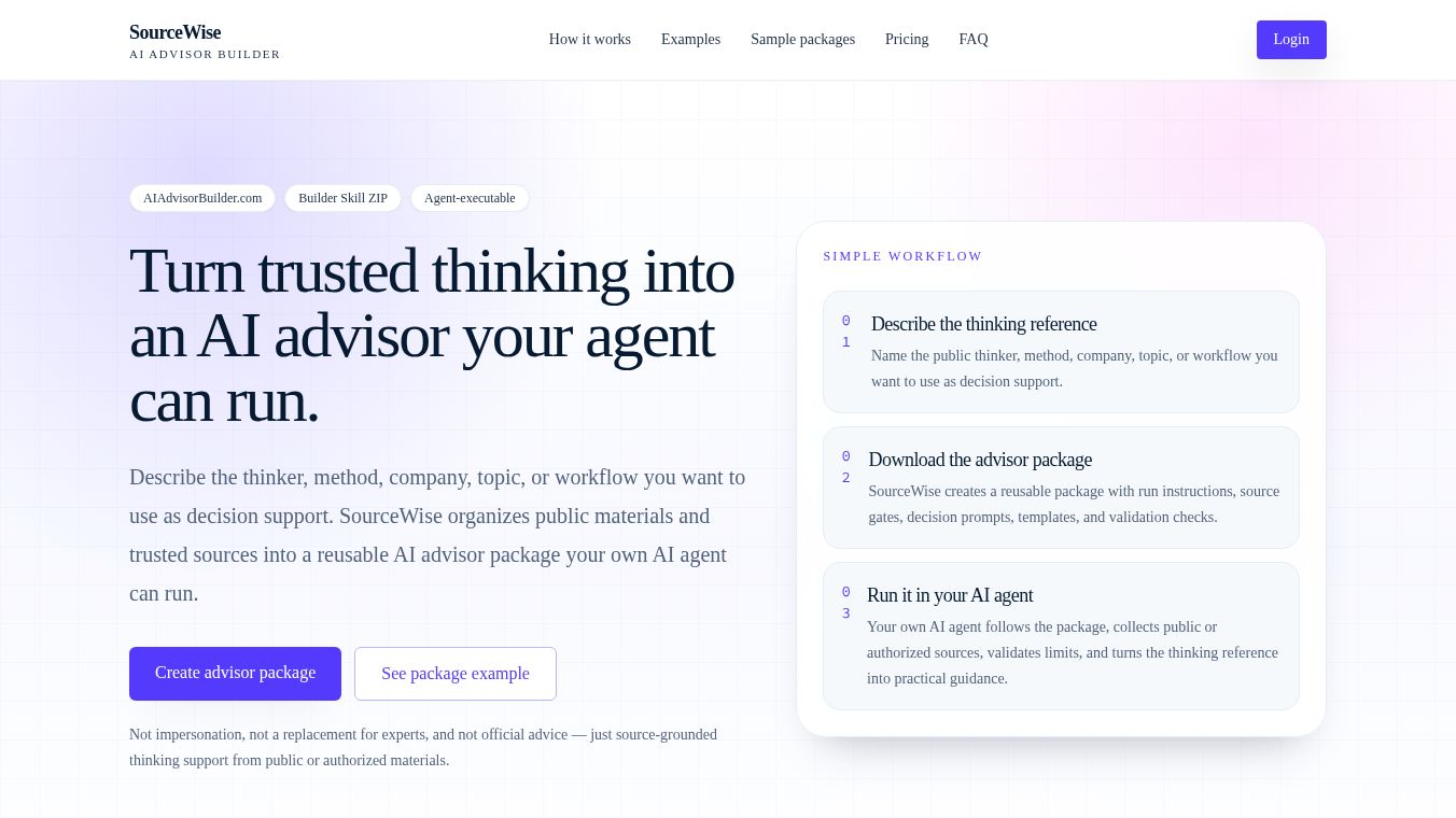 AI Advisor Builder