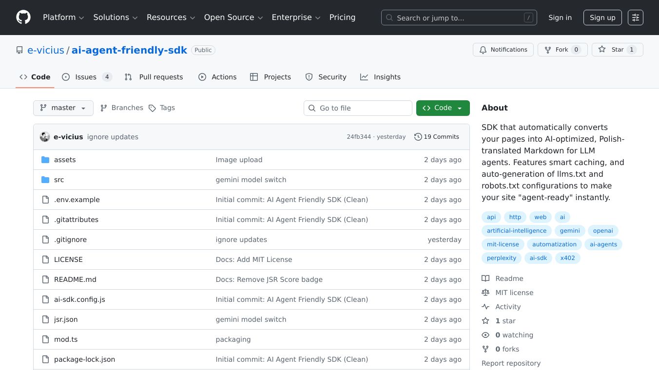 AI Agent Friendly SDK