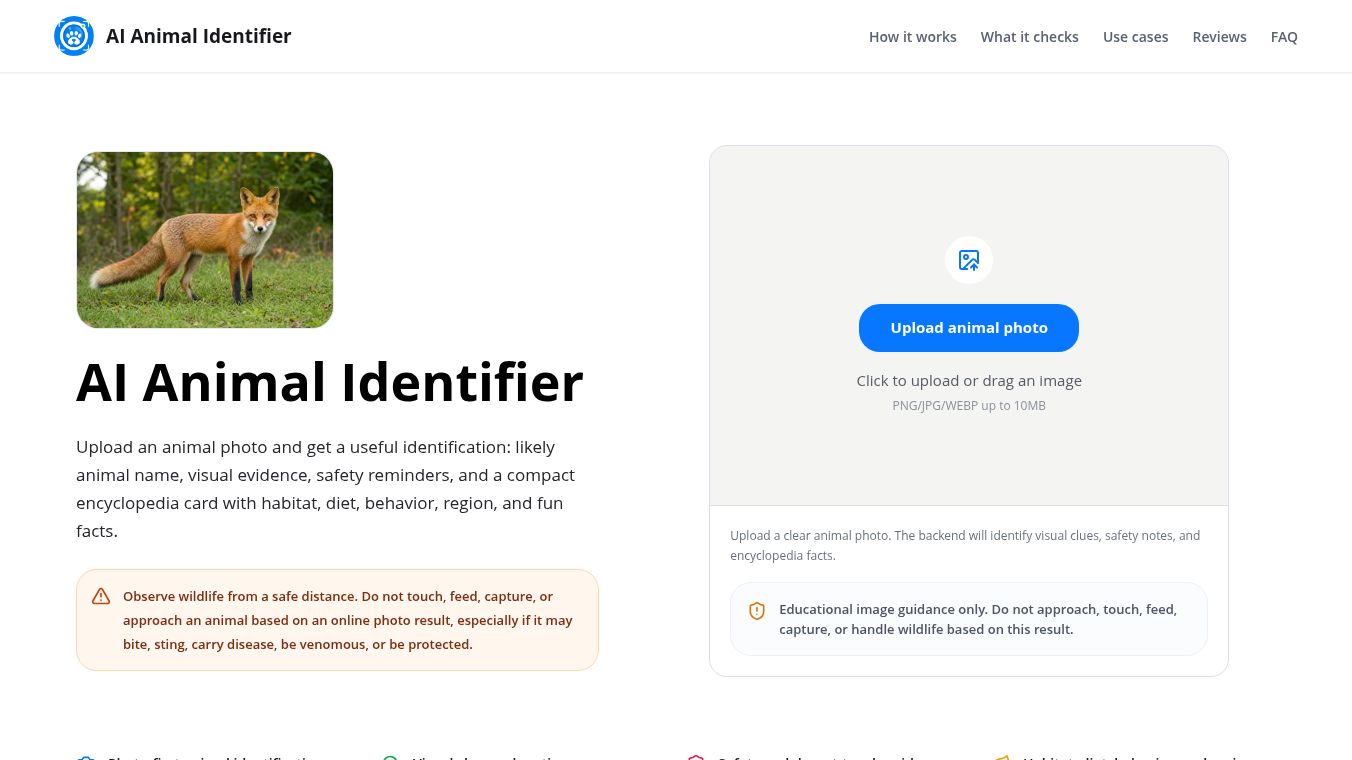 AI Animal Identifier