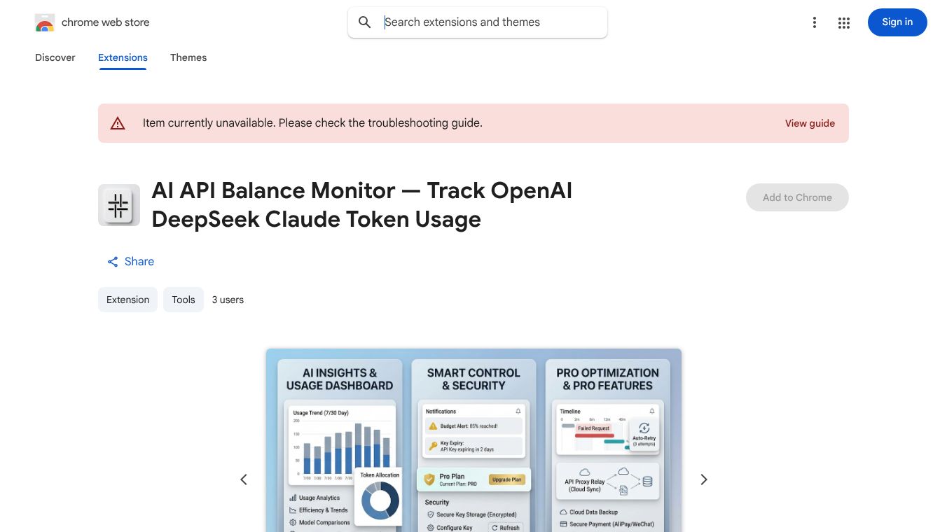 AI API Balance Monitor