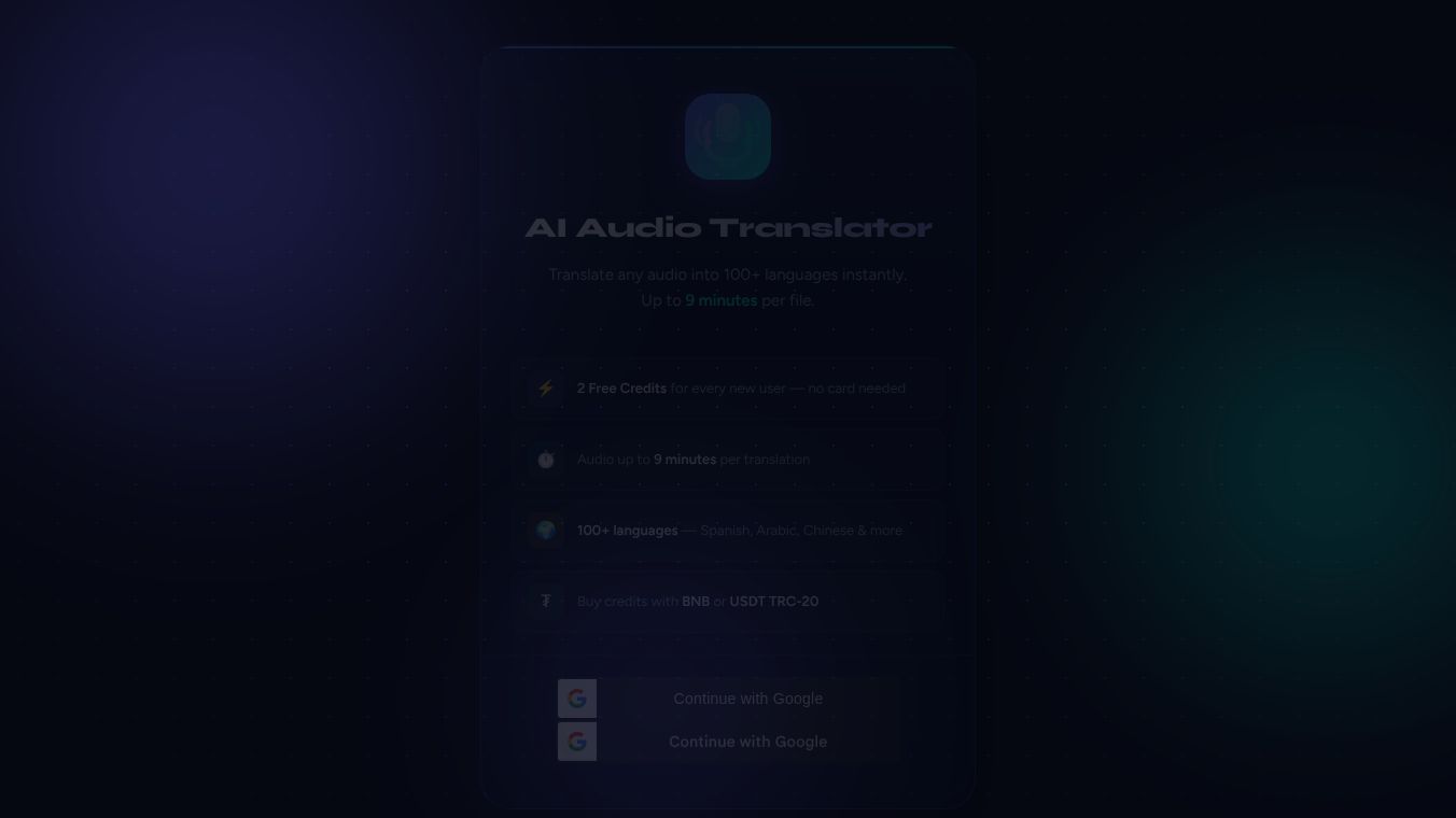 AI Audio Translate