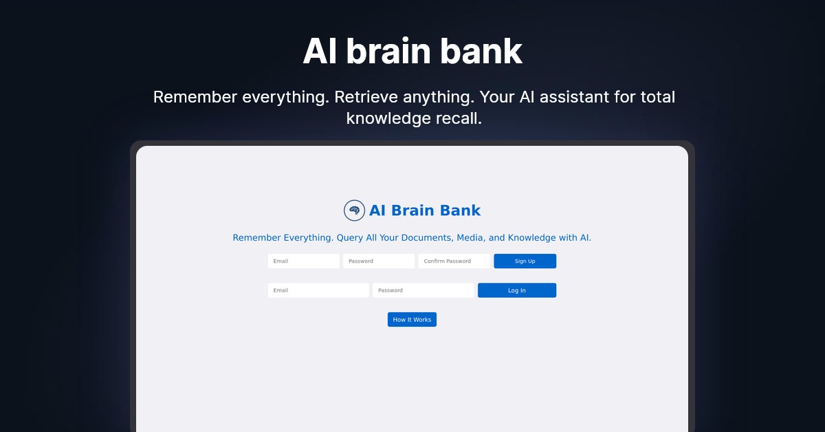 AI brain bank