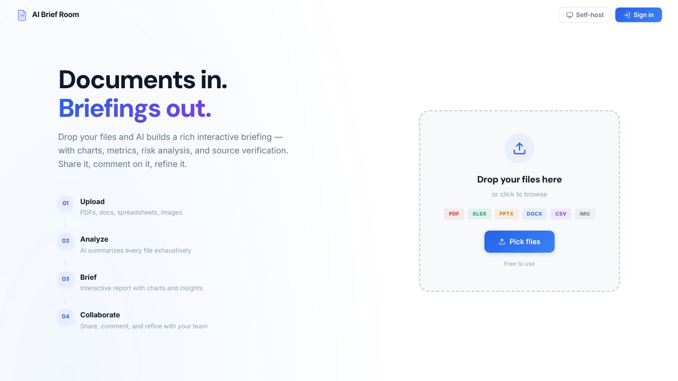 AI Brief Room