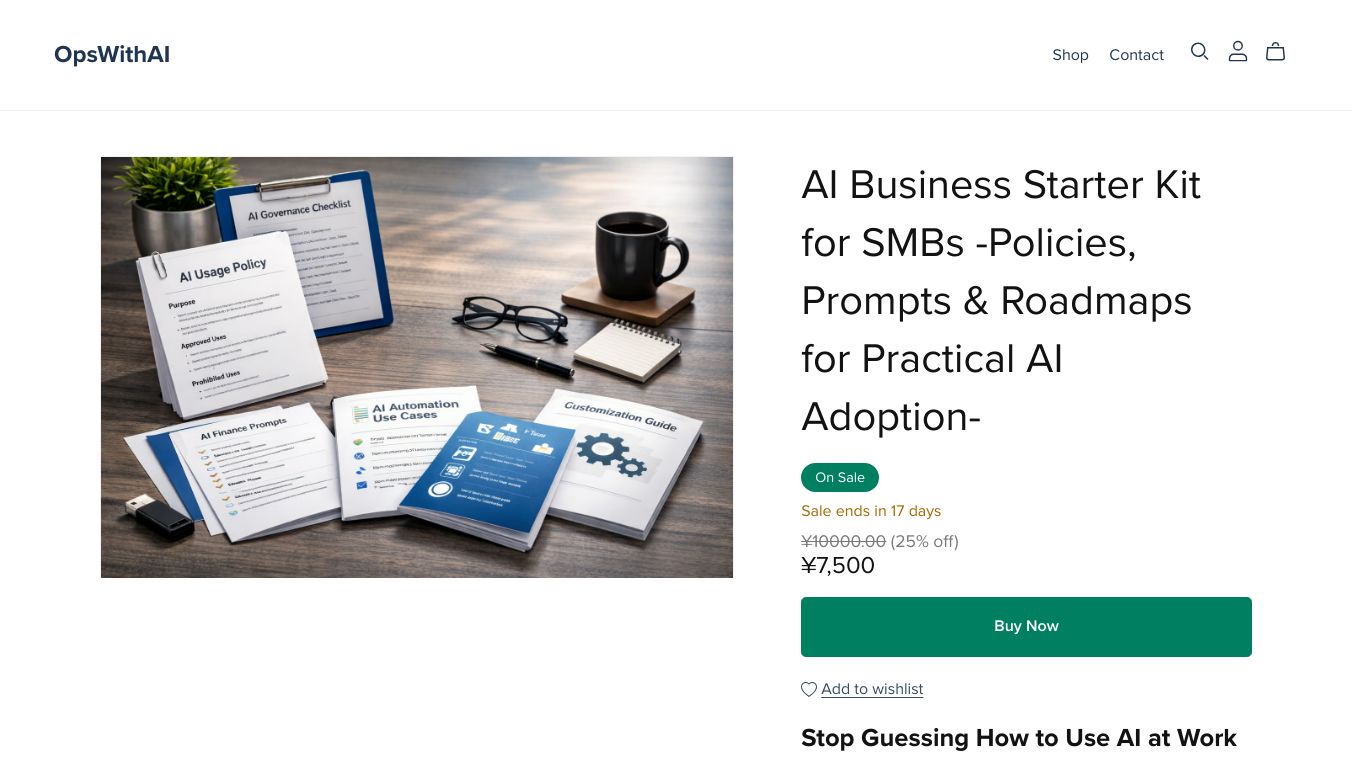 AI Business Starter Kit for SMBs