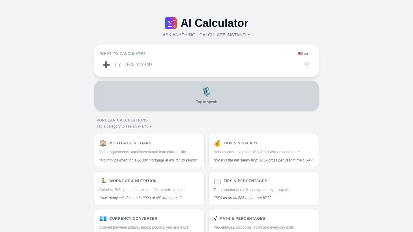 AI Calculator