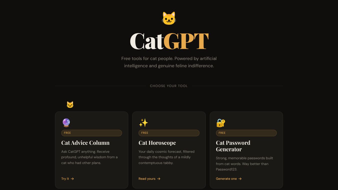 AI Cat Tools, Games & Free Generators.