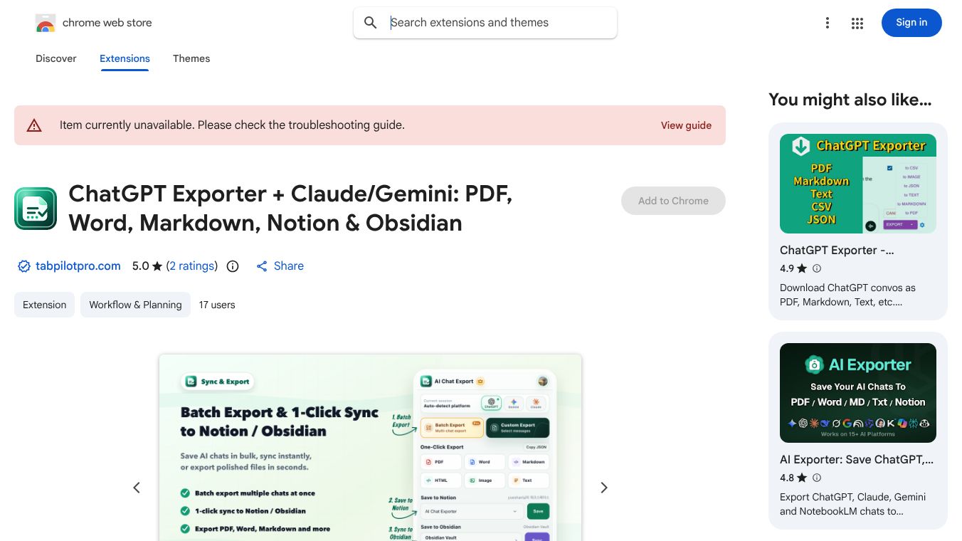 AI Chat Exporter