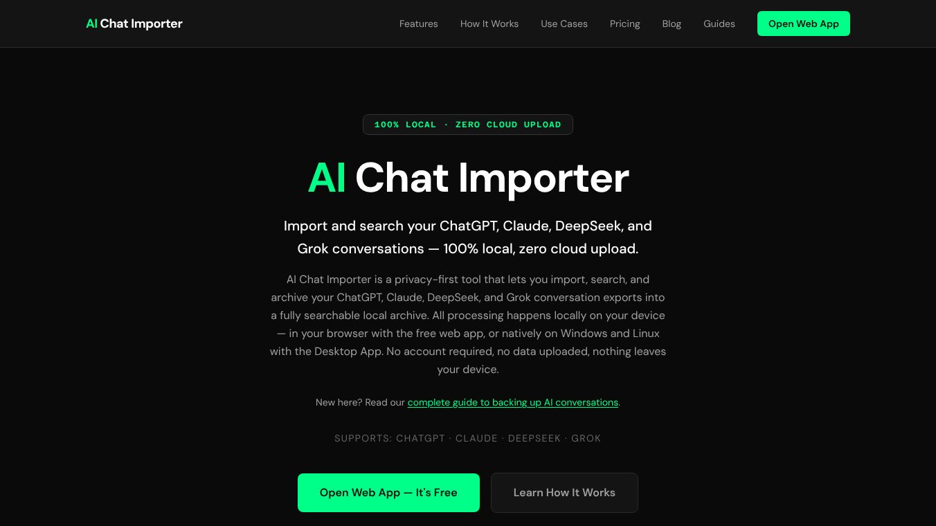 AI CHAT IMPORTER
