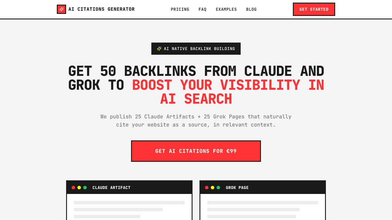 AI Citations Generator