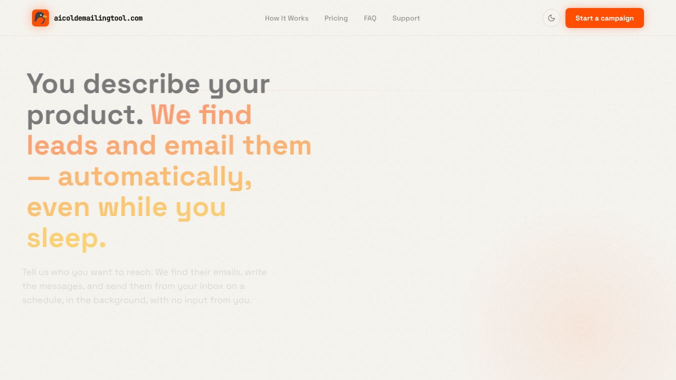 AI Cold Emailing Tool