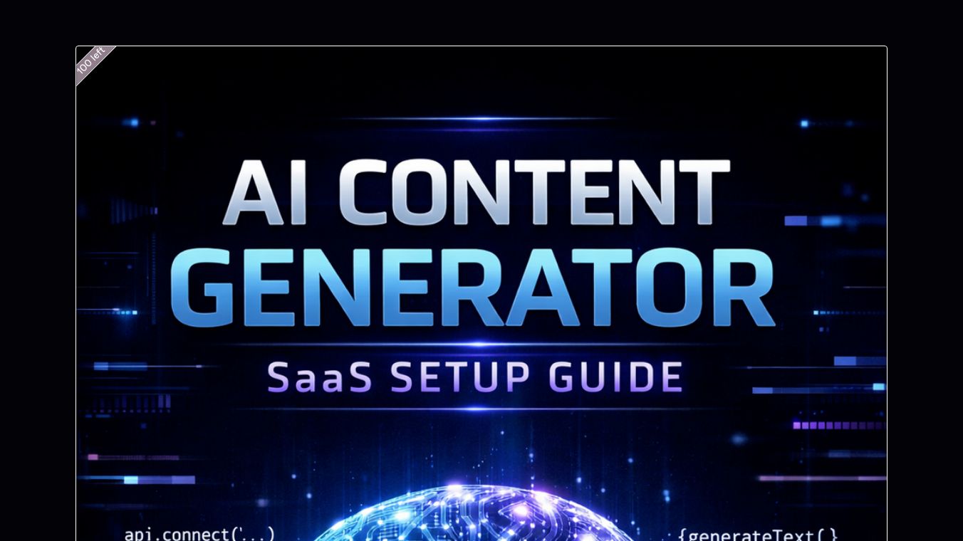 AI Content Generator SaaS Kit