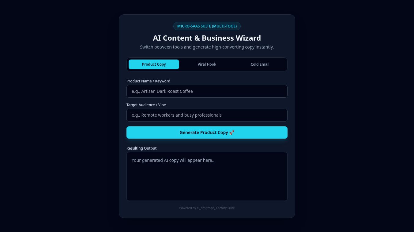 AI Content & Product Wizard