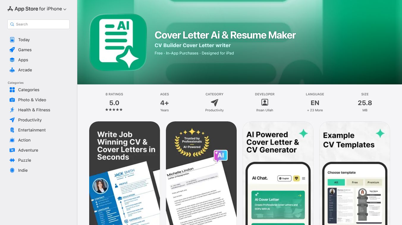 AI Cover Letter & Resume Maker