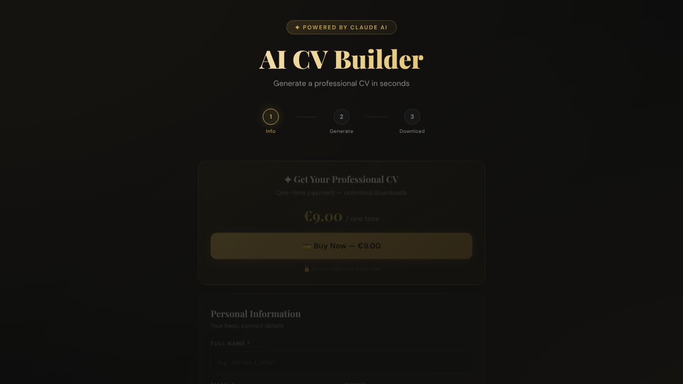 AI CV Builder