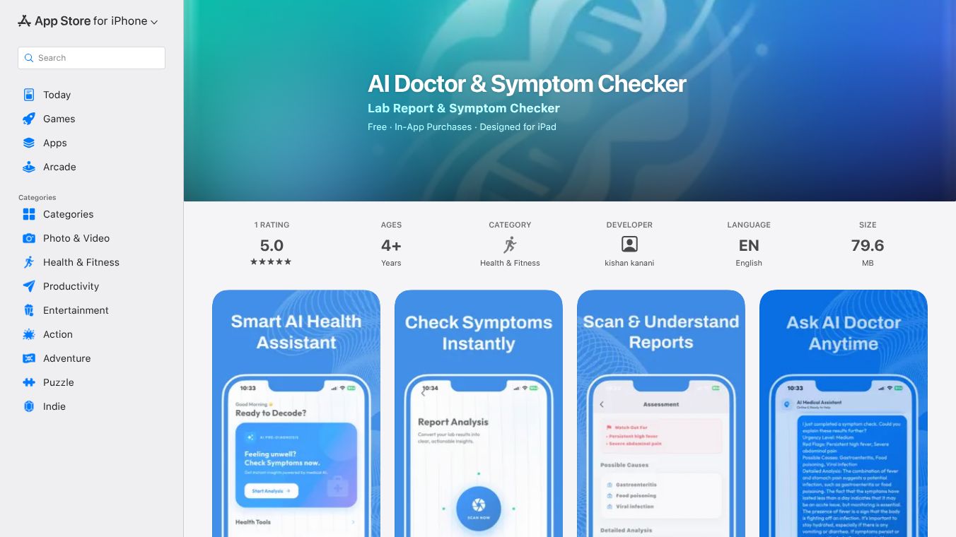 AI Doctor Instant AI Symptom Checker