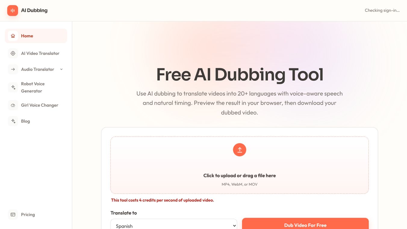 AI Dubbing